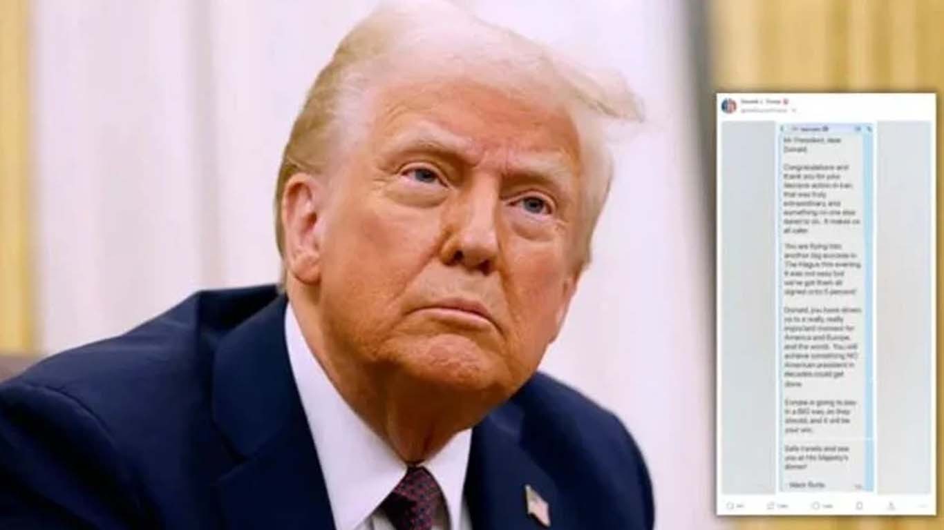 ٹرمپ نے نیٹو سیکریٹری جنرل کا ذاتی پیغام سوشل میڈیا پر شیئر کردیا