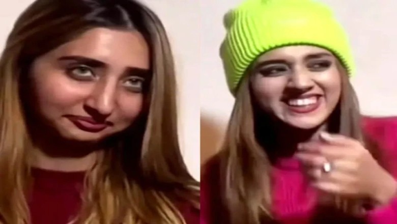 جنت مرزا اور سحر مرزا کی بغیر میک اپ ویڈیو پر صارفین کا دلچسپ ردعمل