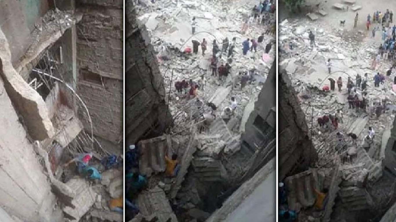 کراچی میں رہائشی عمارت منہدم ہونے کی ابتدائی رپورٹ سامنے آ گئی