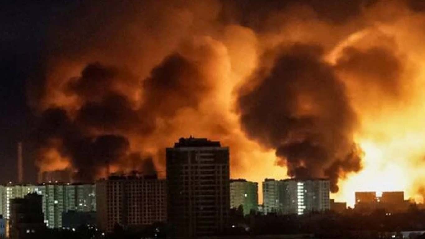 روس کا یوکرین پر اب تک کا سب سے بڑا ڈرون حملہ