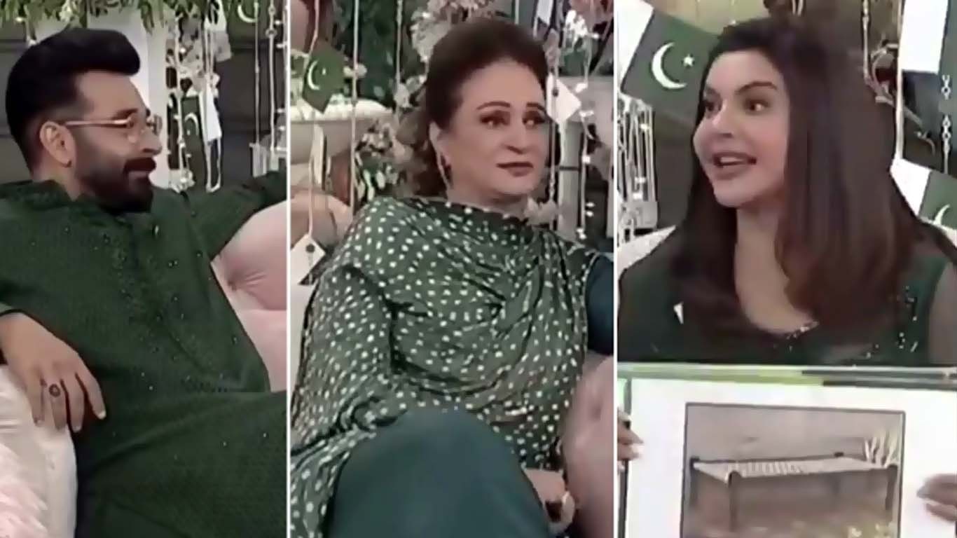 ندا یاسر کے شو میں بشریٰ انصاری اور فیصل قریشی کی نامناسب گفتگو، صارفین برہم