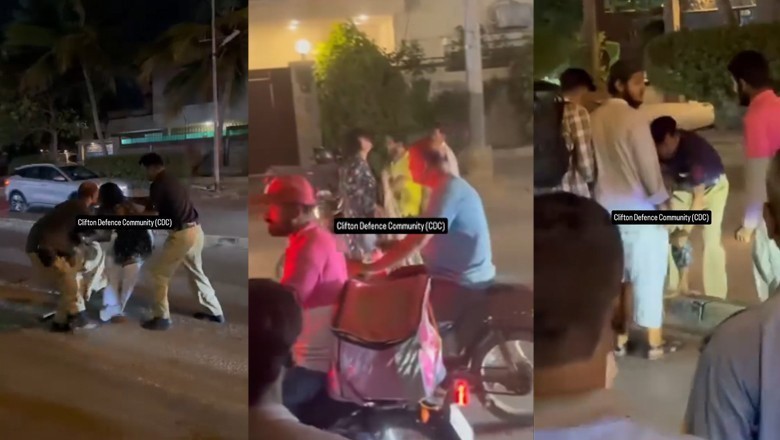 کراچی میں پولیس اہلکار کا خاتون پر سرعام تشدد، ہیڈکانسٹیبل معطل