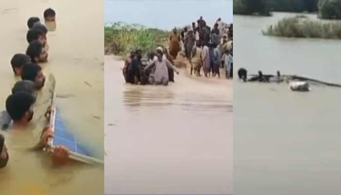 سندھ میں سیلابی ریلے سے تباہی