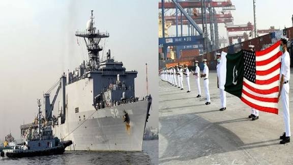 امریکی بحری جہاز کراچی بندرگاہ پر لنگر انداز