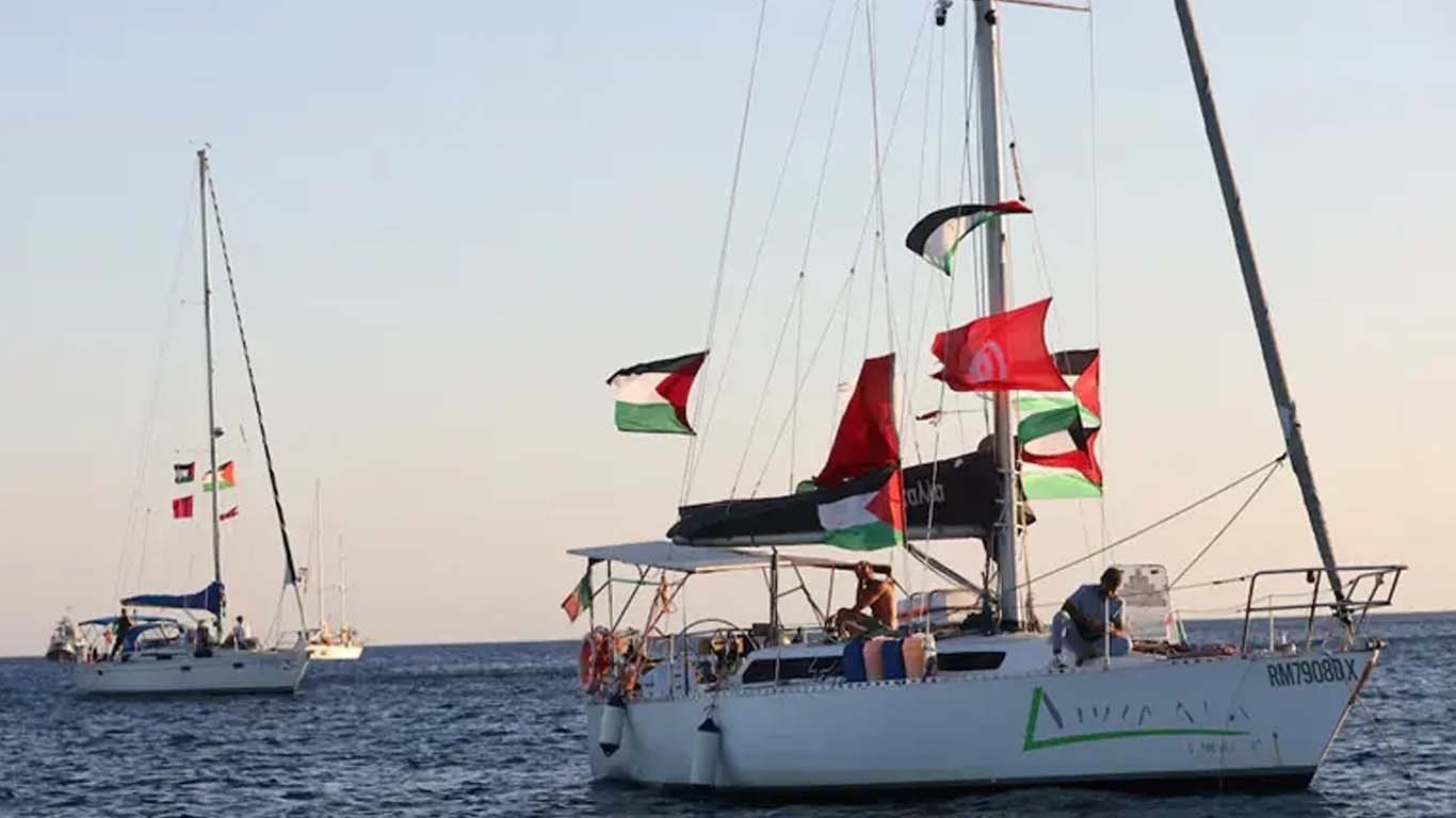 اسرائیل کا گلوبل صمود فلوٹیلا کی کشتیوں کو سمندر میں ڈبونے کا منصوبہ بے نقاب