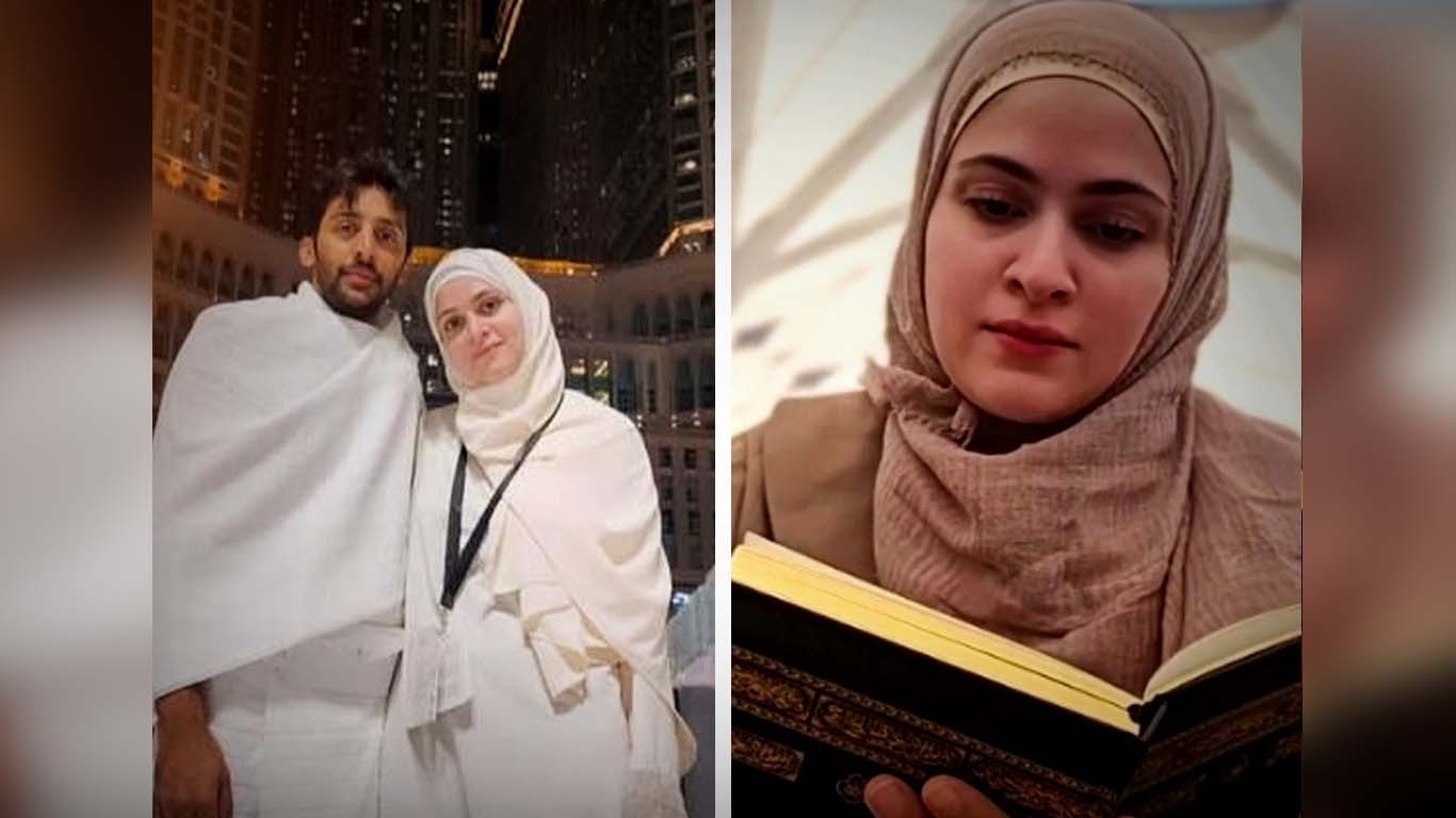 کینسر سے صحتیابی کے بعد اریج فاطمہ نے عمرہ ادا کرلیا