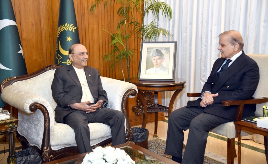 ن لیگ اور پی پی میں کشیدگی ختم، وزیراعظم اور صدر کی ملاقات میں اہم فیصلہ