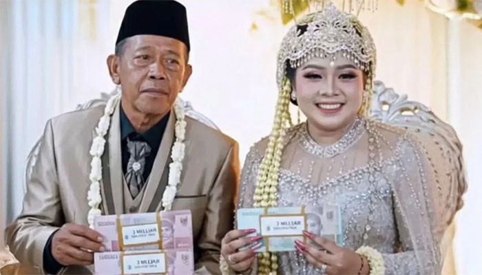 74 سالہ بزرگ کی 5 کروڑ روپے مہر ادا کر کے 24 سالہ لڑکی سے شادی