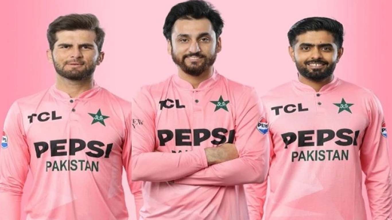 پہلے ٹی 20 کیلئے قومی ٹیم کی خصوصی پنک جرسی متعارف