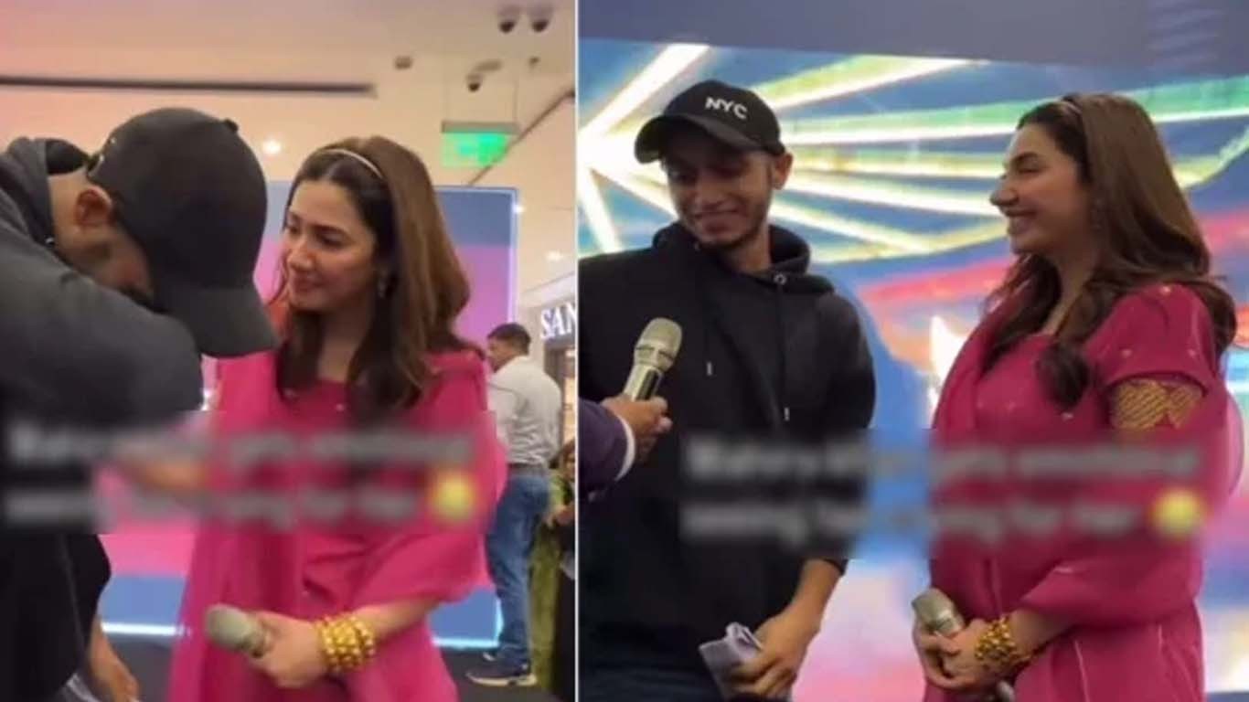 ماہرہ خان کو سامنے دیکھ کر نوجوان رونے لگا، ویڈیو وائرل
