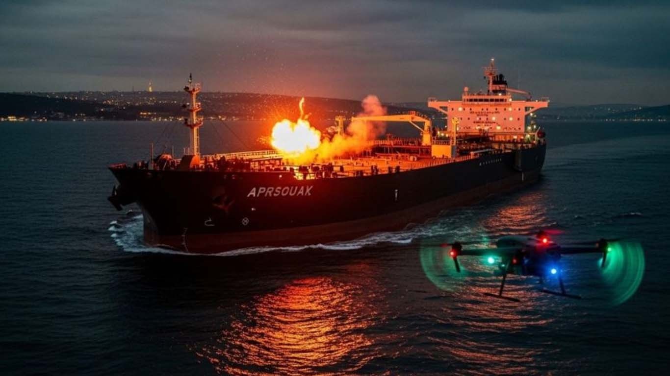 بحیرہ اسود میں ترکیہ کے آئل جہاز پر ڈرون حملہ
