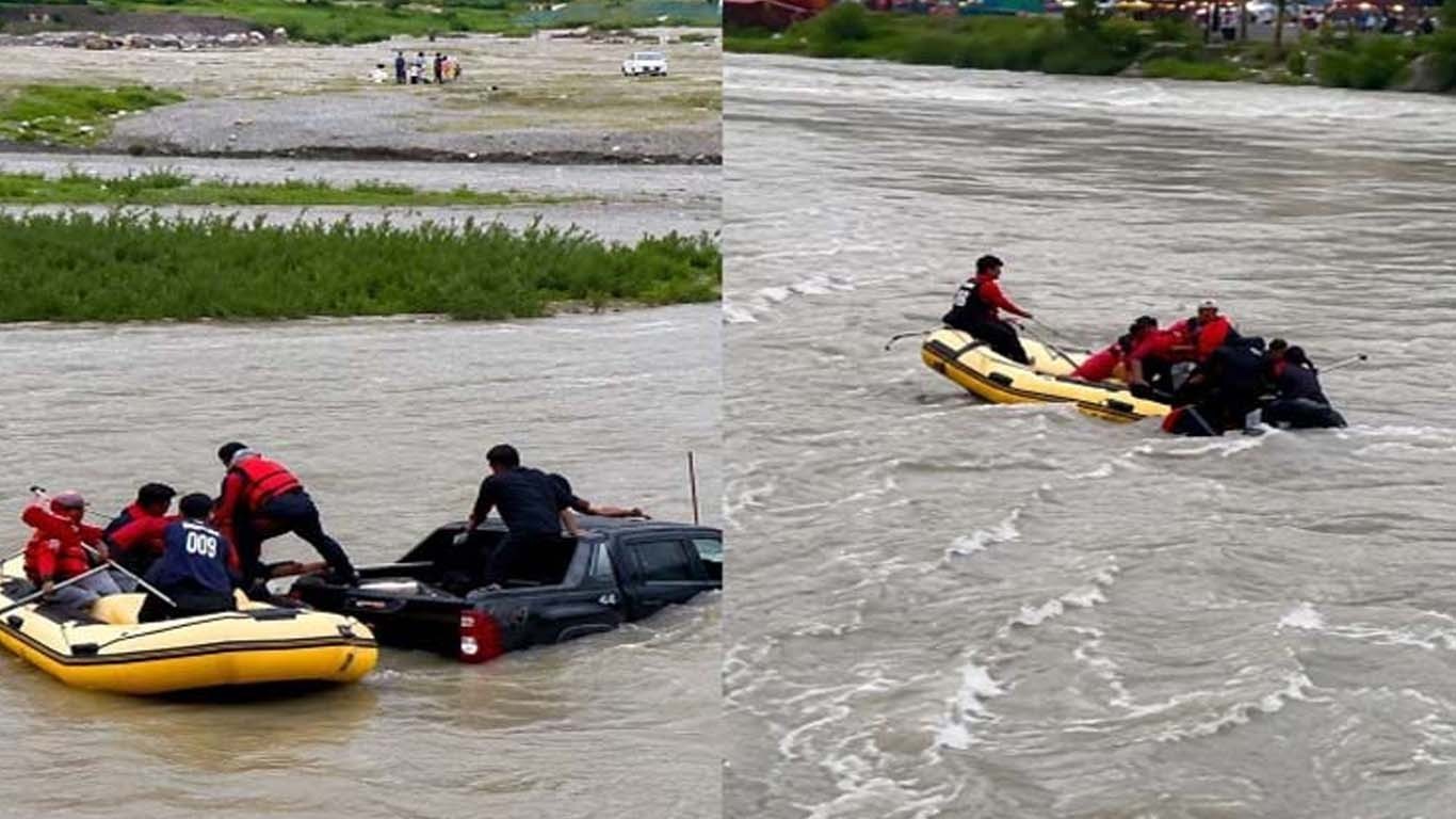 ناران میں دریائے کنہار سے ریسکیو کیے گئے چاروں ٹک ٹاکرز گرفتار