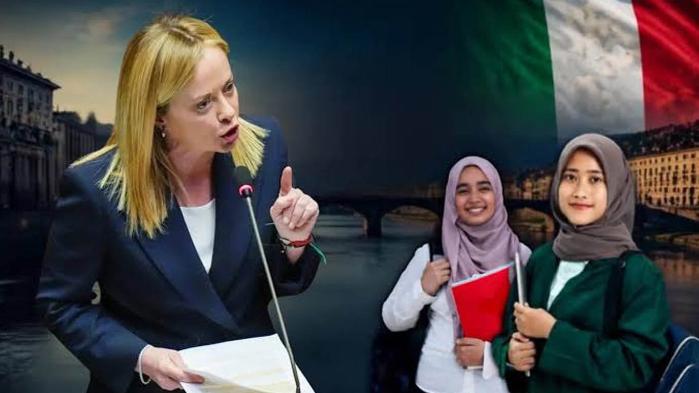 اطالوی وزیرِاعظم کا اسکولوں میں نقاب پر پابندی لگانے کا اعلان